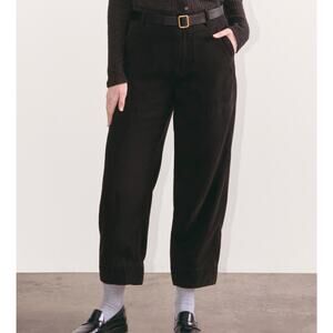 NWOT Everlane The Utility Barrel Pant in Buttersoft In Black Size 2